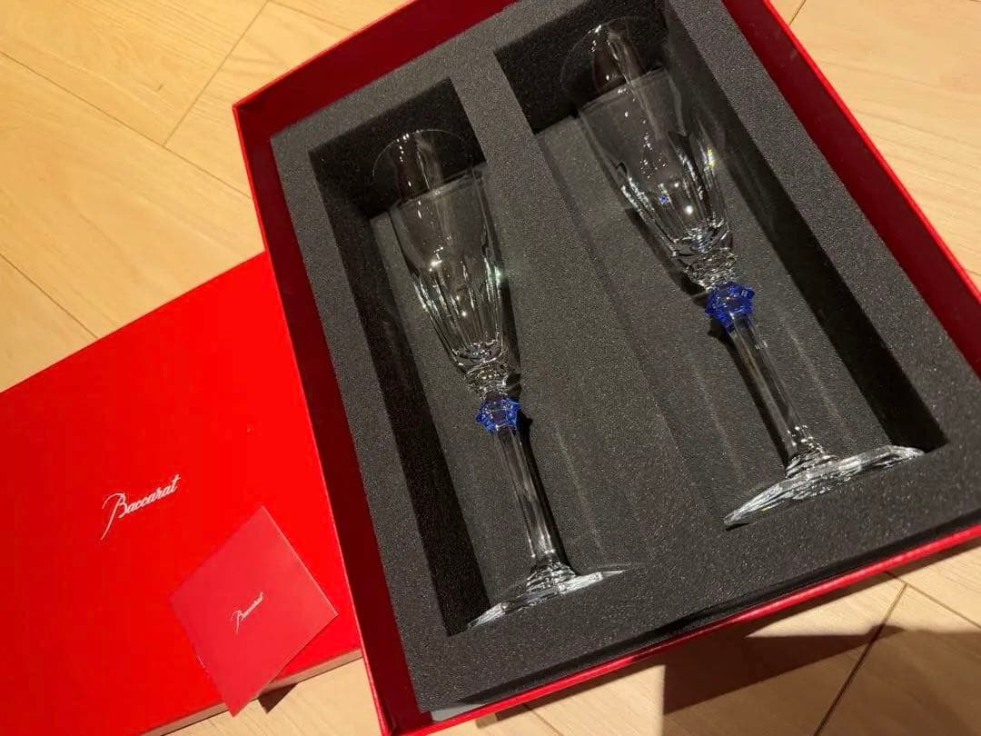 ヨッシー様バカラ　シャンパンフルート 2客セット