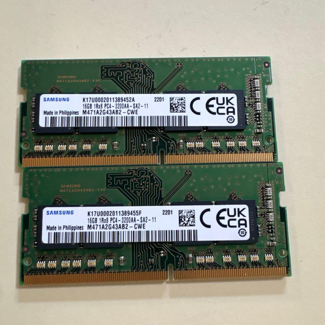 32GB DDR4 メモリ PC4-3200AA-SAA1