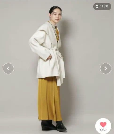 【新品タグ付】nano・universe リバーショールミディコート Sサイズ