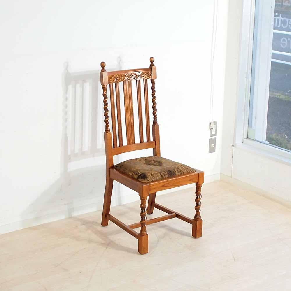 アンティークスタイル ツイストレッグ ダイニングチェア A ZR24348