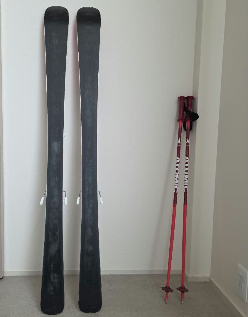 Elan 子ども用スキー 130cm 　ATOMIC　ストック90cm　セット