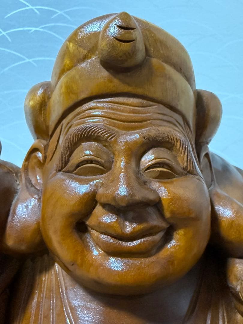 大黒天様 大黒様 木彫 彫刻 仏像 約53cm 10kg 七福神 縁起物 金運