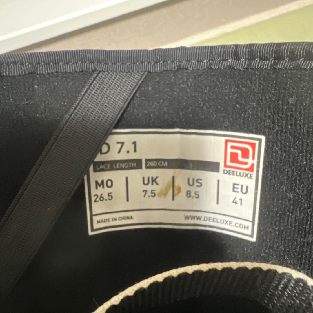 18-19DEELUXE ID7.1 BLACKディーラックス 美品26.5cm