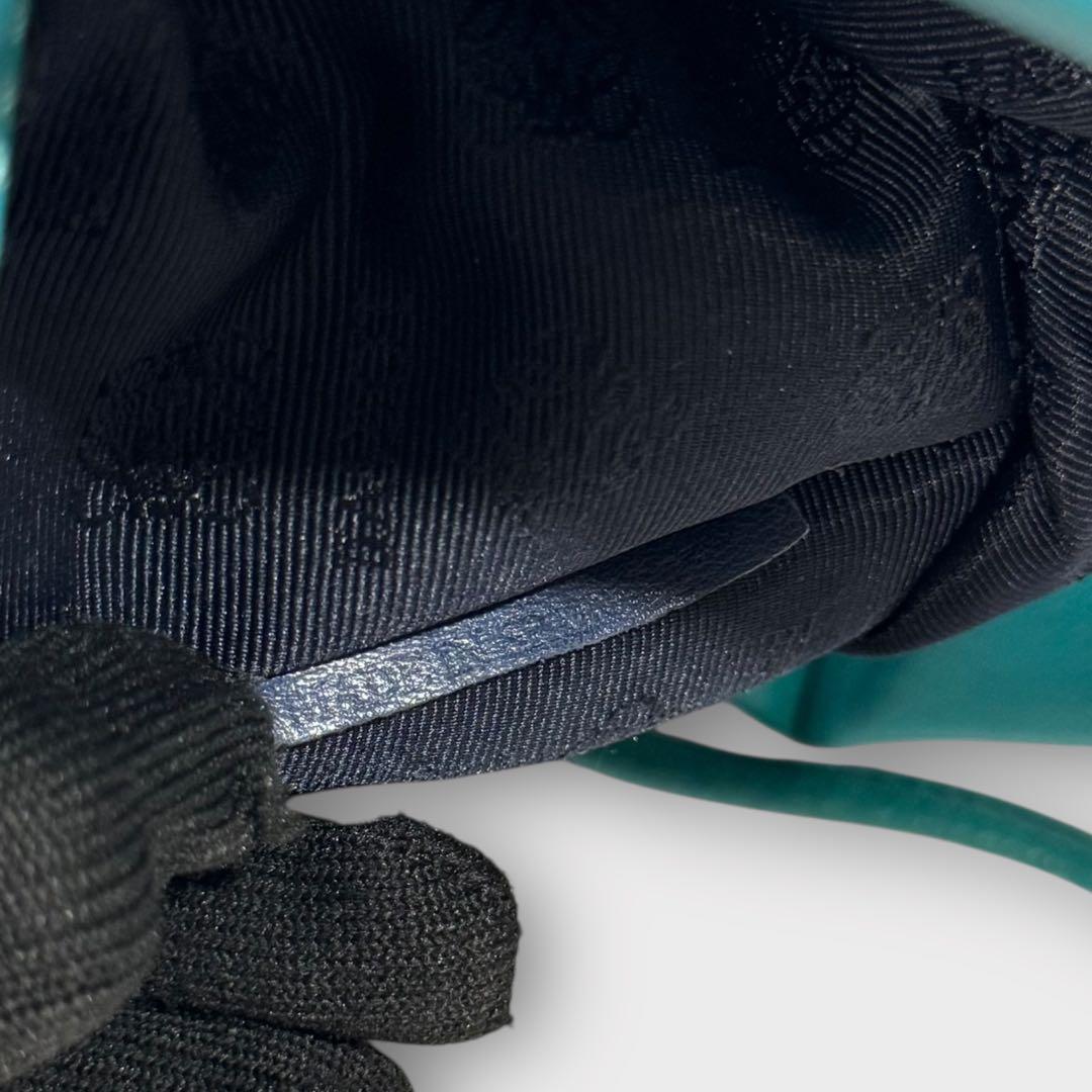 超美品✨LOEWE ロエベ　ショルダーバッグ　トートバッグ　青緑系　A5サイズ