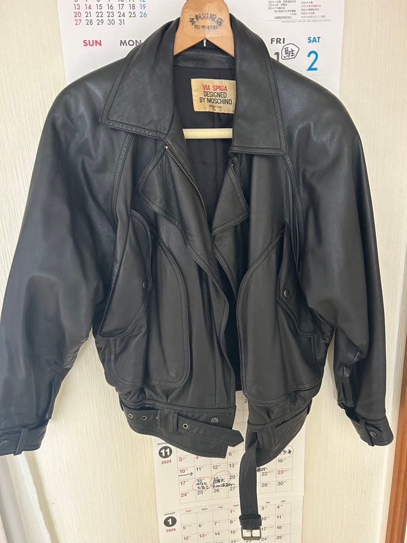 NICO　モスキーノ　ヴィンテージ　レザージャケット ライダース