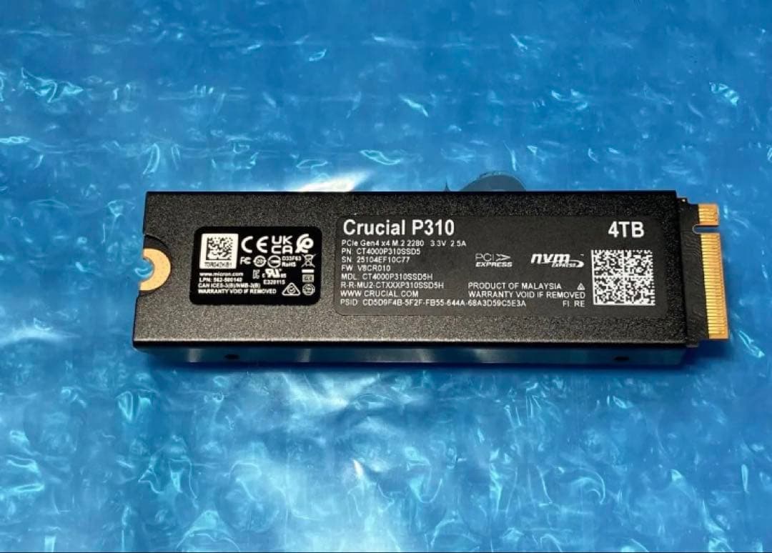 内蔵型SSD Crucial P310 4TB SSD M.2 2280 NVMe