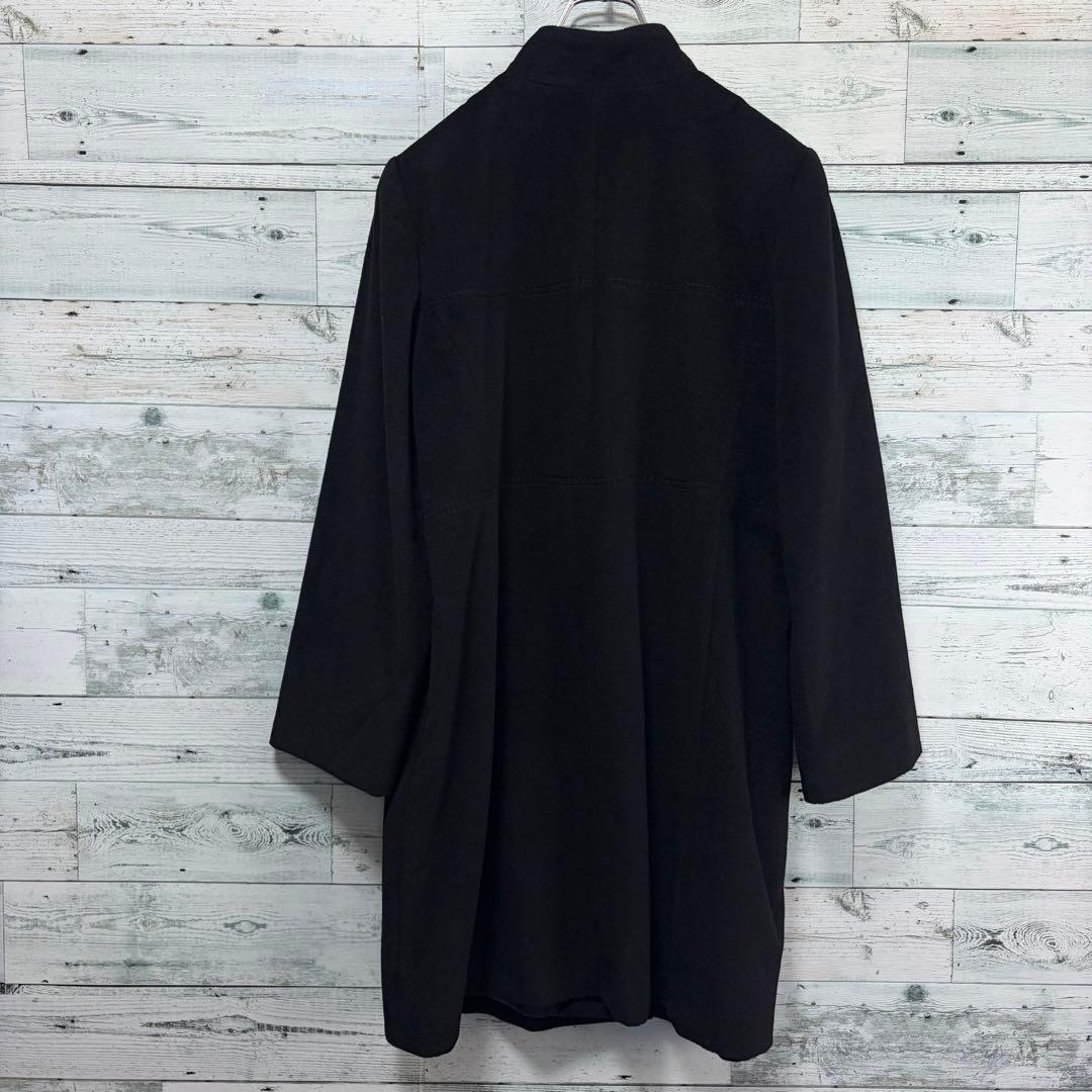 ☆高級アンゴラ100%☆レリアン　ロングコート　大きいサイズ13＋　ブラック