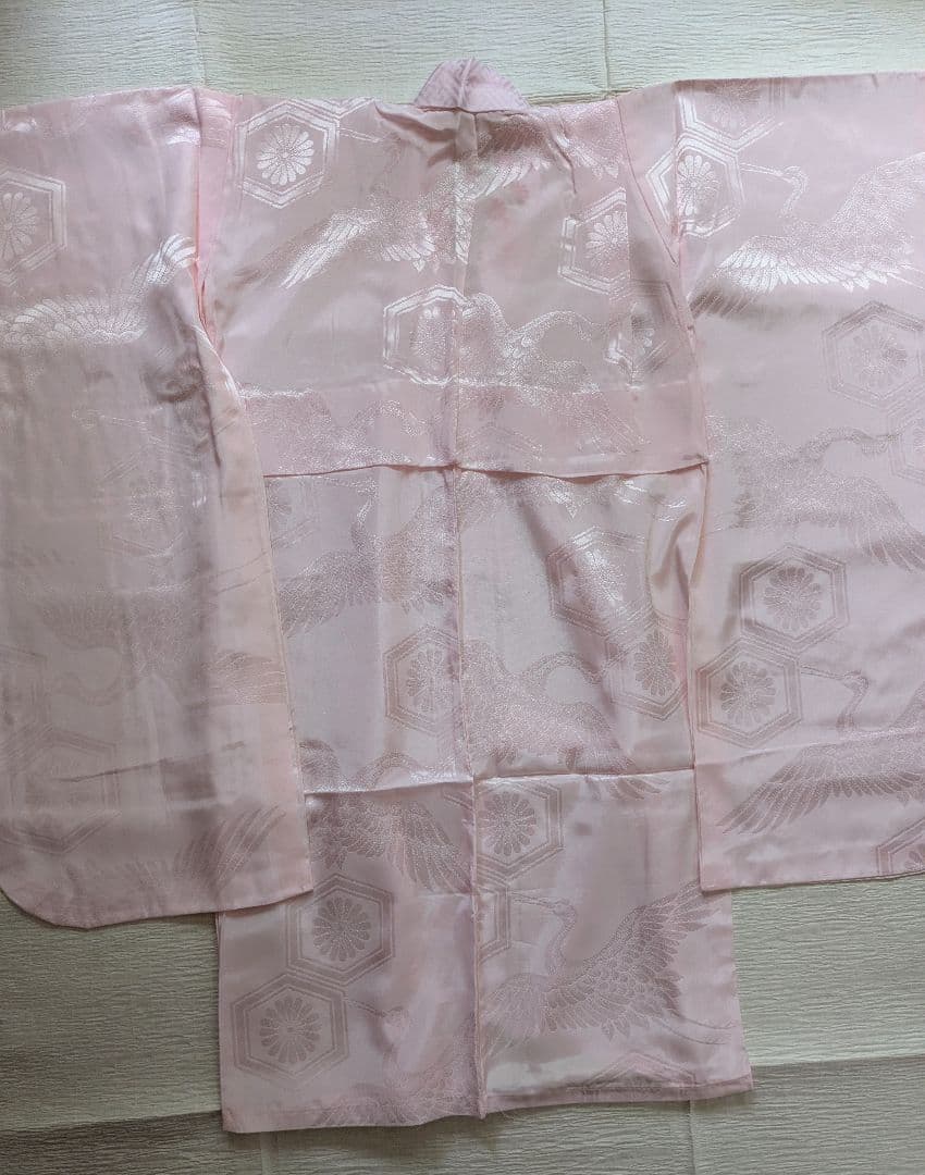 七五三 着物セット はこせこセット7歳子供用 花柄山吹レトロモダンフルセット