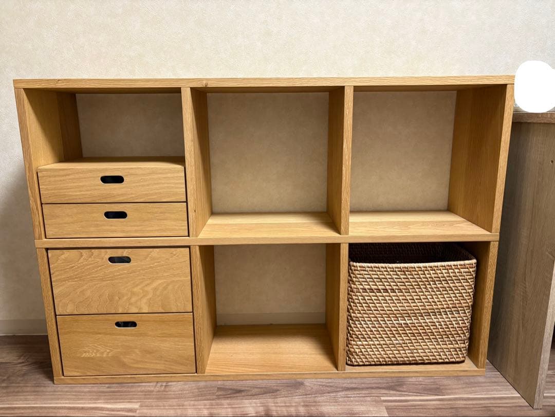 【期間限定価格】送料込み【無印良品】スタッキングシェルフ ３段×２列＋付属品