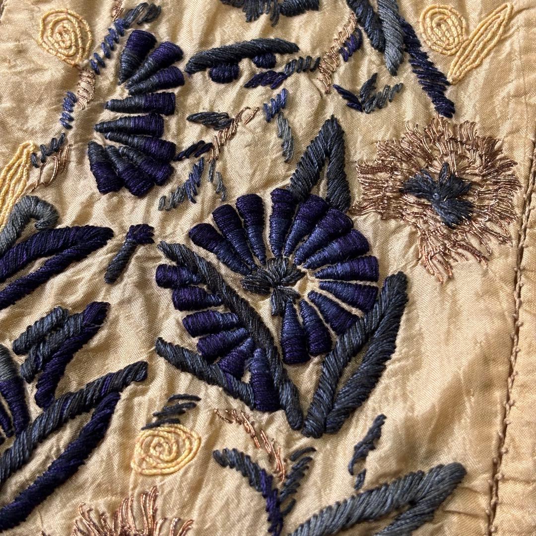 【archive】dries van noten シルク100% 手刺繍ブラウス