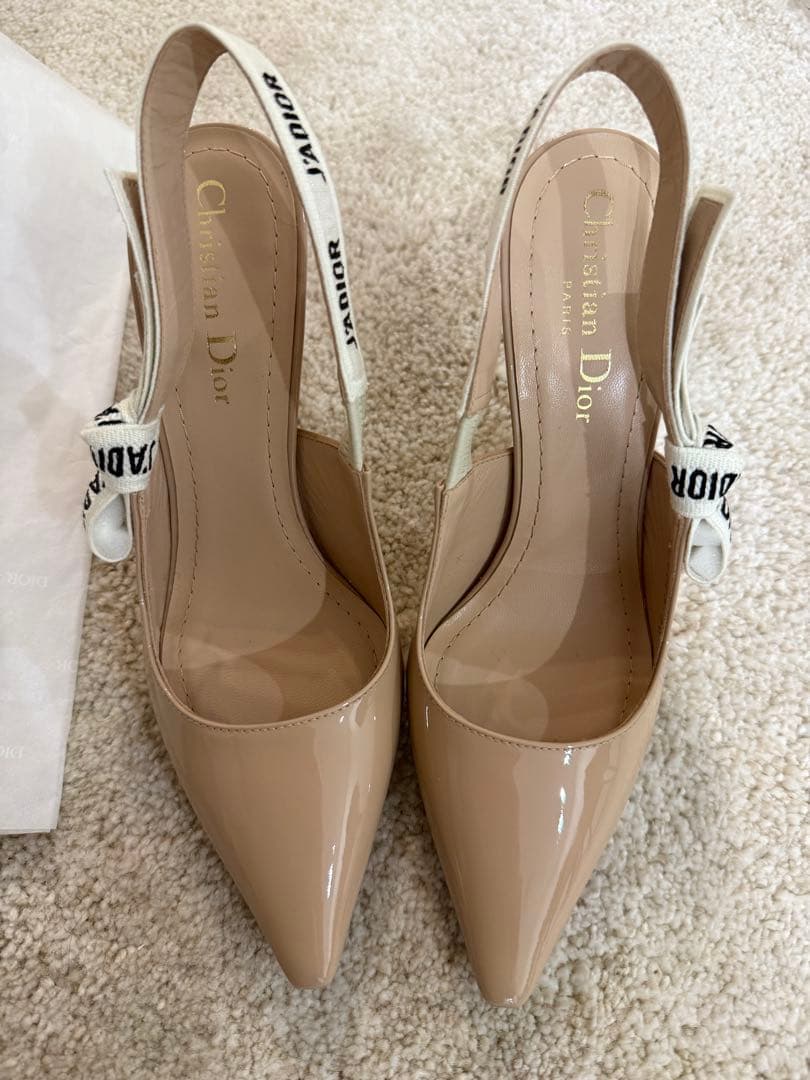 新品　ディオール　ベージュパンプス 10cmヒール 36 (23cm)