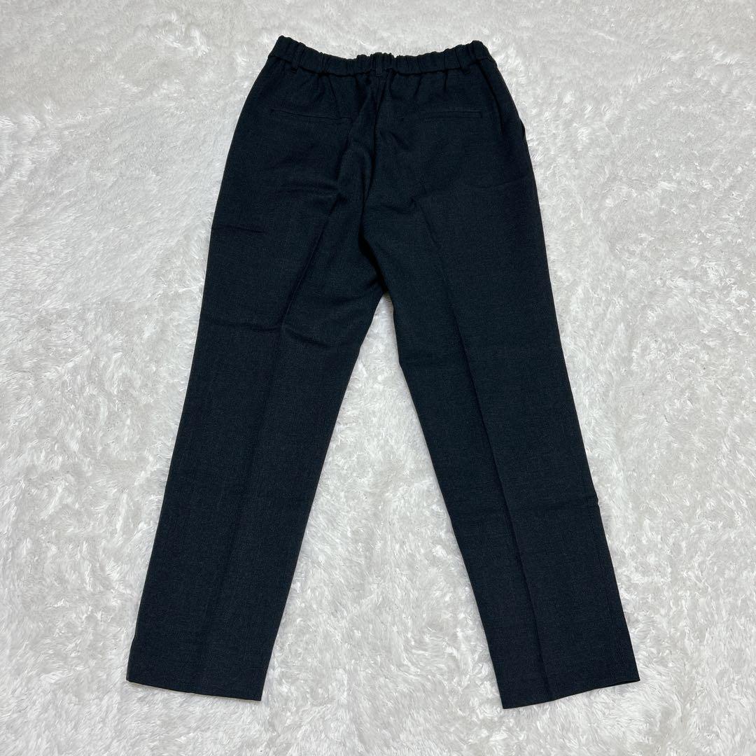 インディヴィ　シャンブレー　パンツスーツセットアップ　洗える　現行　秋冬