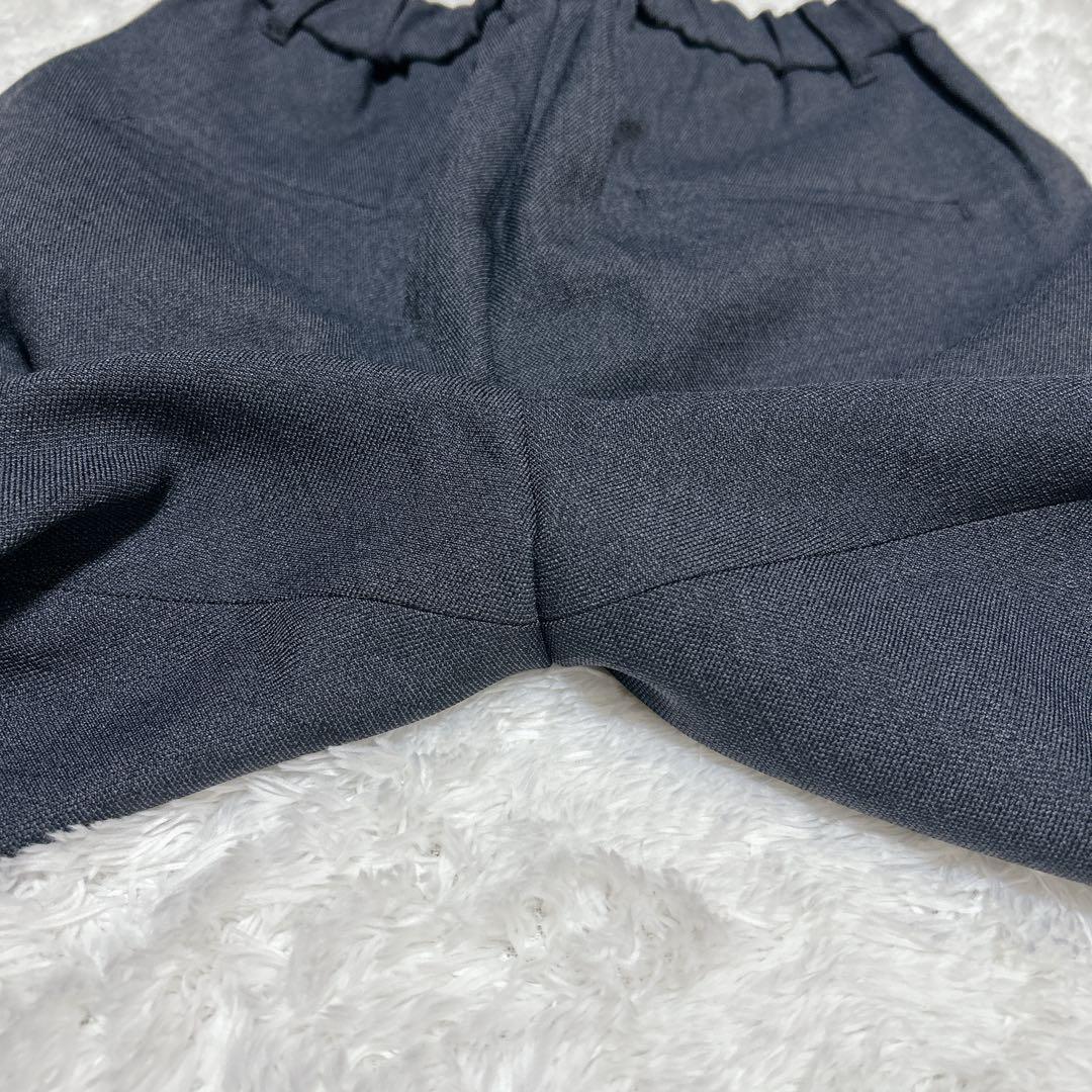 インディヴィ　シャンブレー　パンツスーツセットアップ　洗える　現行　秋冬