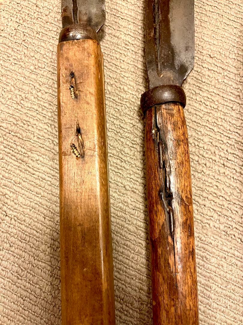 在銘夜叉龍他　極上造林鎌4本まとめて　草刈鎌 大鎌 林業 草刈　長柄鎌