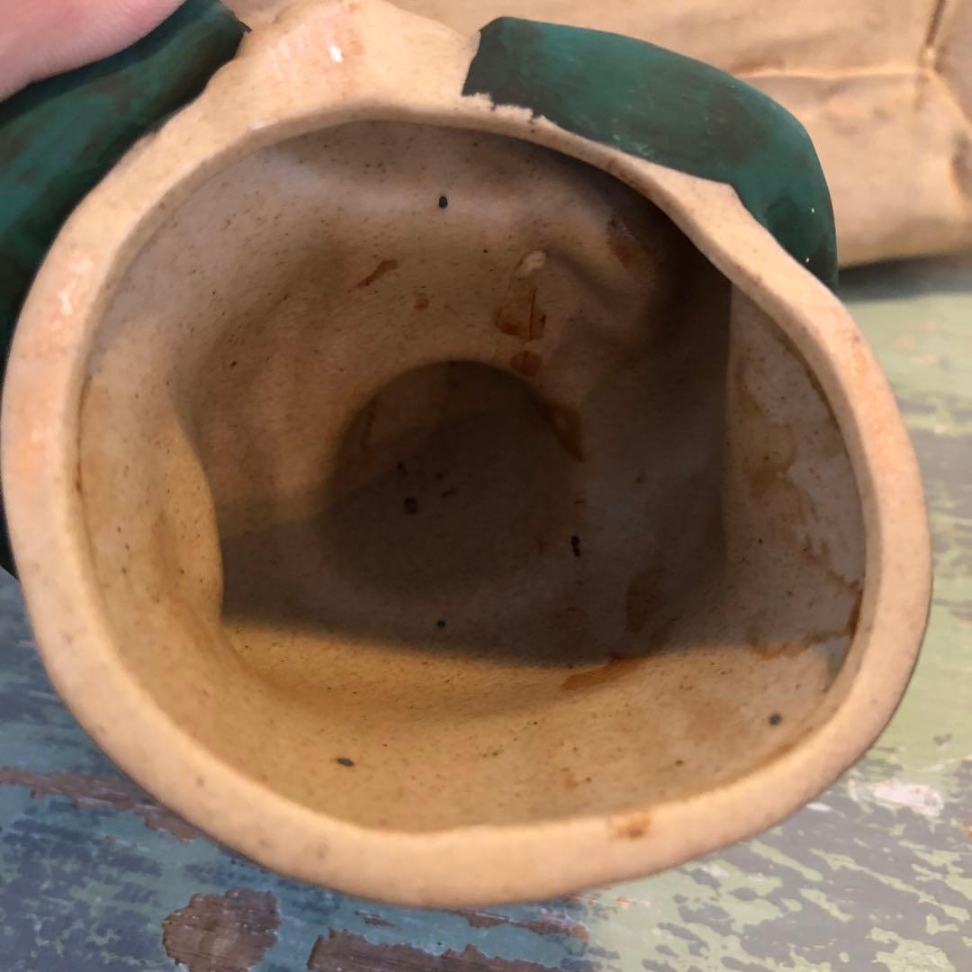 【煙出し人形】パイプおじさん 京都松栄堂 お香立て 香炉 陶器