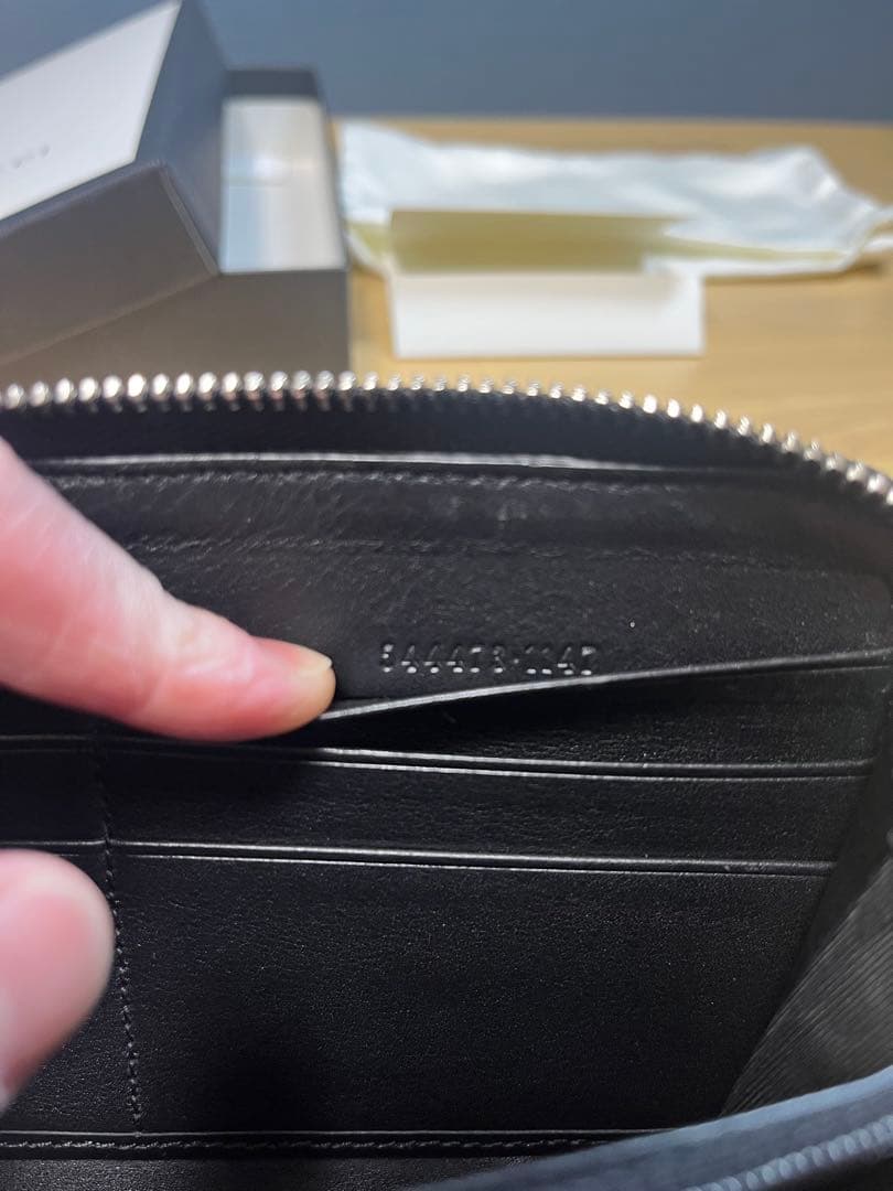 グッチ マイクロシマ GG柄 ラウンドジップ 長財布 レザー ブラック