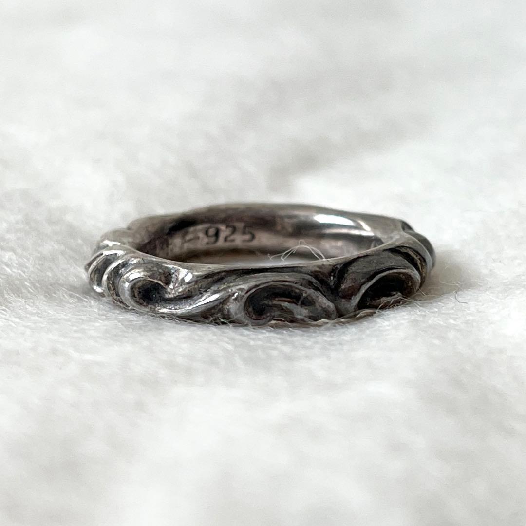 CHROME HEARTS リング　スクロールバンドリング　メンズ 19.5号