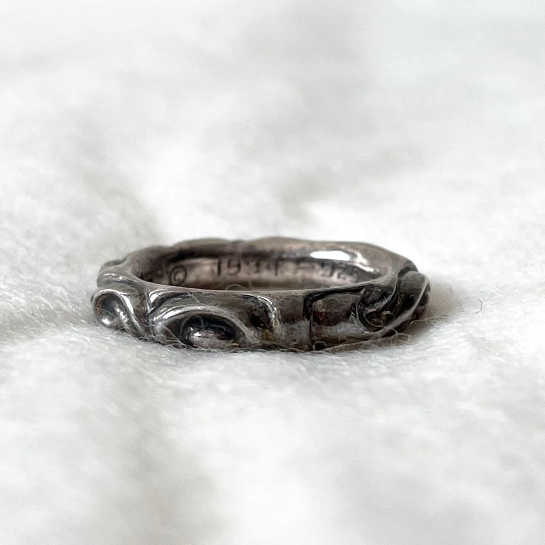 CHROME HEARTS リング　スクロールバンドリング　メンズ 19.5号