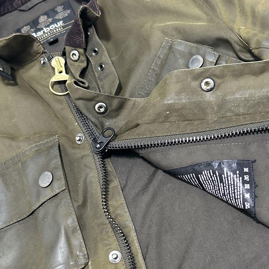 Barbour オイルドジャケット モーターサイクルジャケット　ウール　バブア