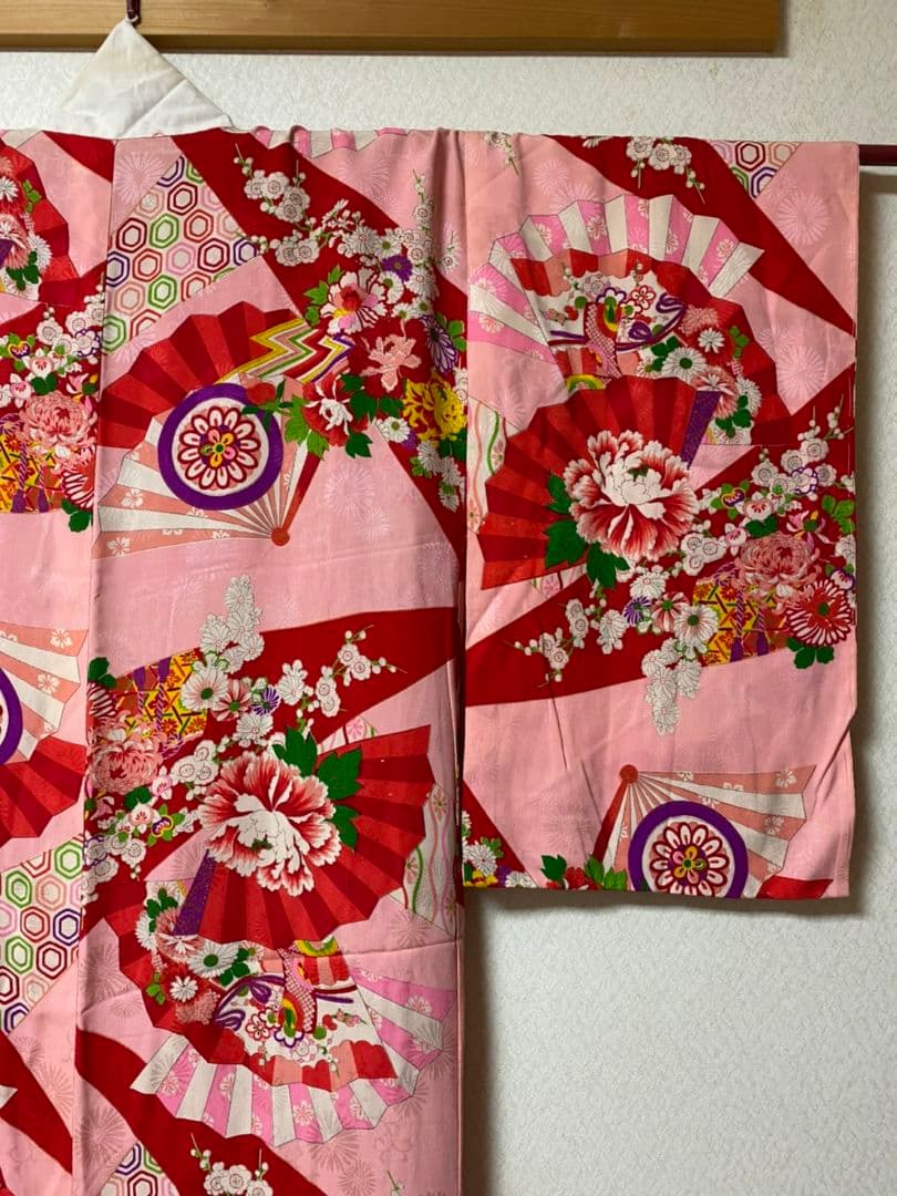 No.10アンティーク子供着物正絹七五三着丈120センチ裄丈56センチ