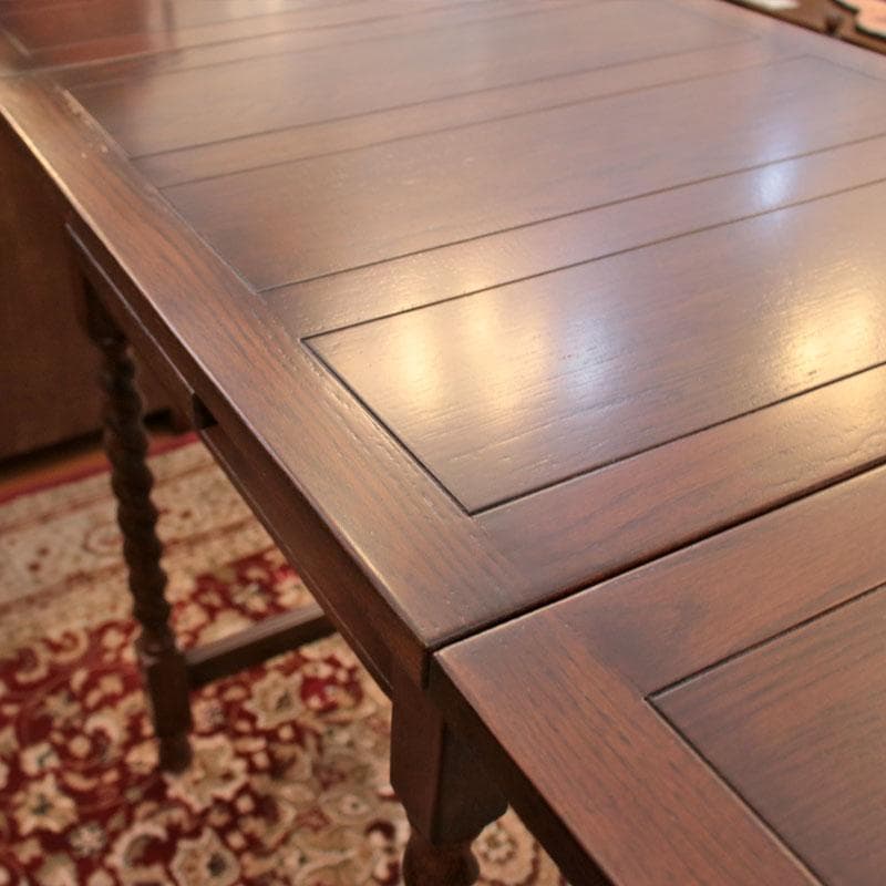 伸長式ダイニングテーブル 60cm~100cm オーク モダン 605-284