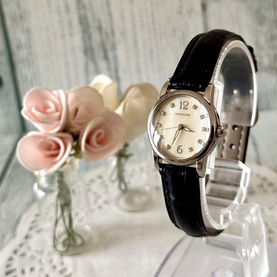 【希少】VENDOME AOYAMA ヴァンドーム青山 腕時計 ラウンド 12P