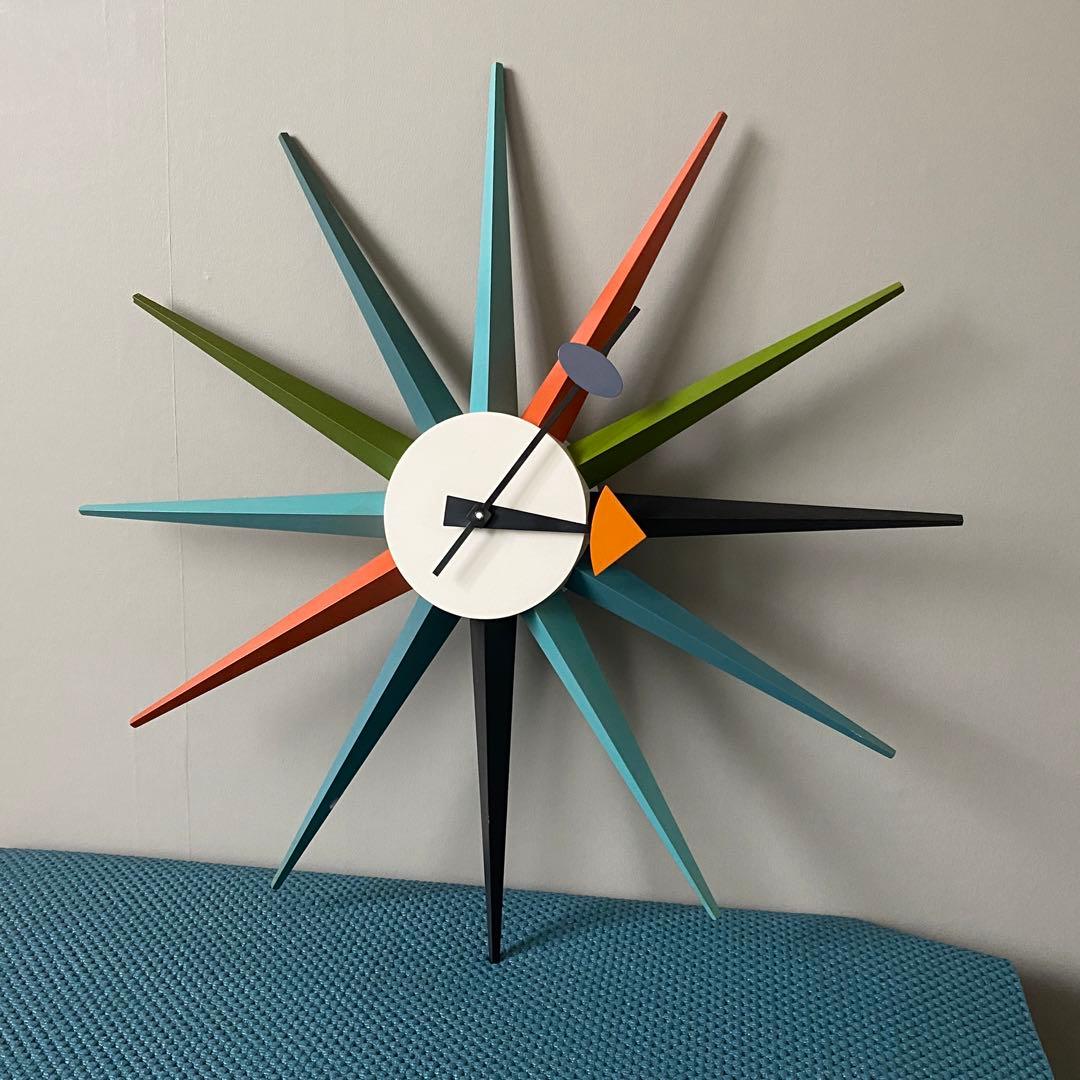 Vitra. e Nelson サンバーストクロック 動作品 訳アリ品