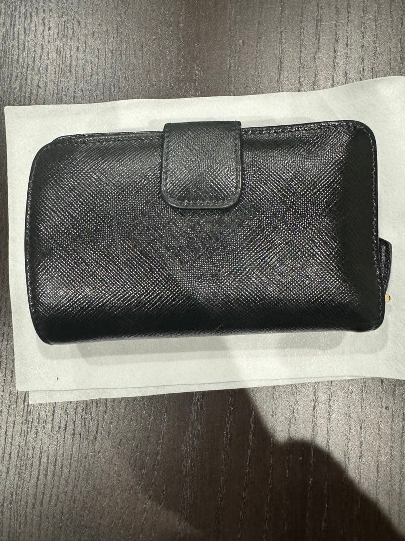 【中古】PRADA プラダ 二つ折り財布 1ML225 NERO