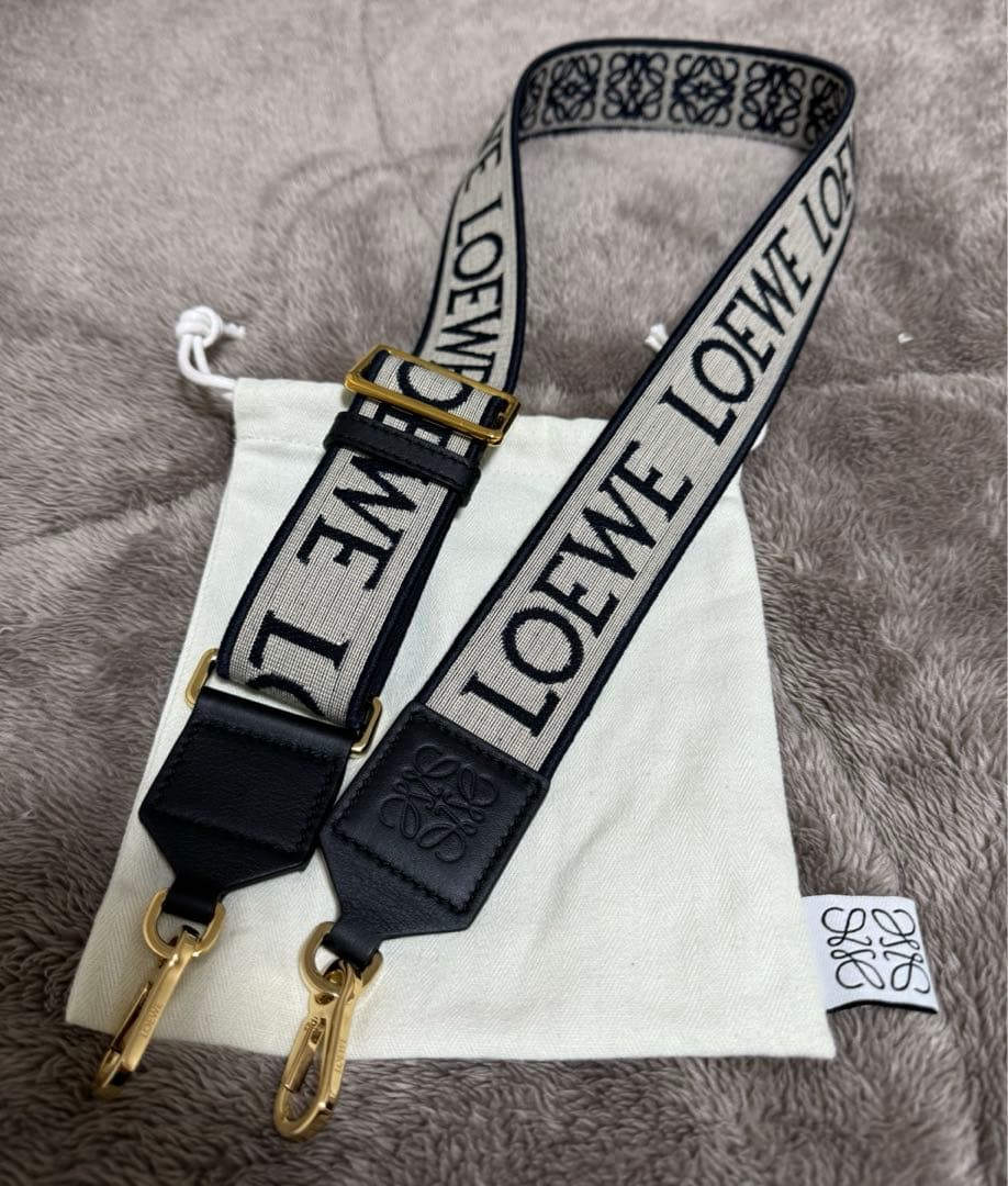 ロエベ　ショルダーストラップ　ネイビー