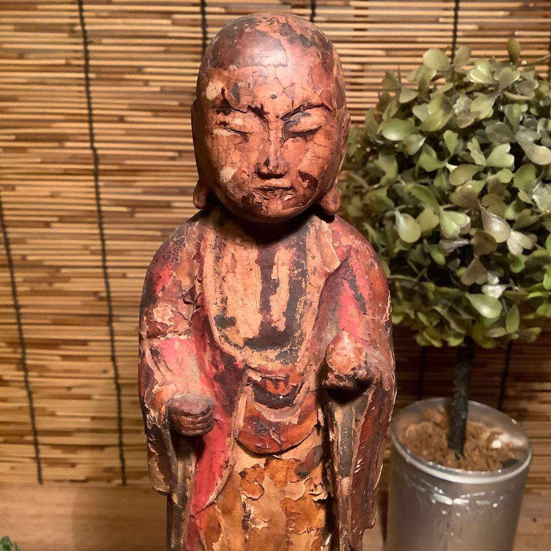 平安〜室町「如意宝珠地蔵菩薩」六道一尊・地蔵菩薩本願経・大乗大集地蔵・木彫彩色