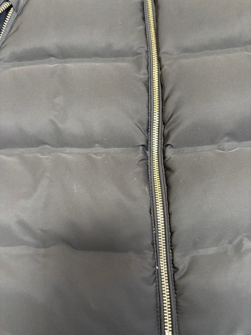 【週末限定】ZARA ダウンコート 黒 ファー付き フード L ロング 防寒