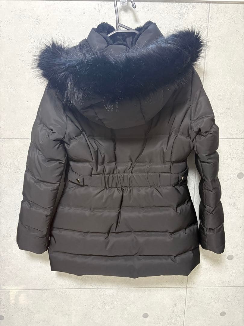 【週末限定】ZARA ダウンコート 黒 ファー付き フード L ロング 防寒