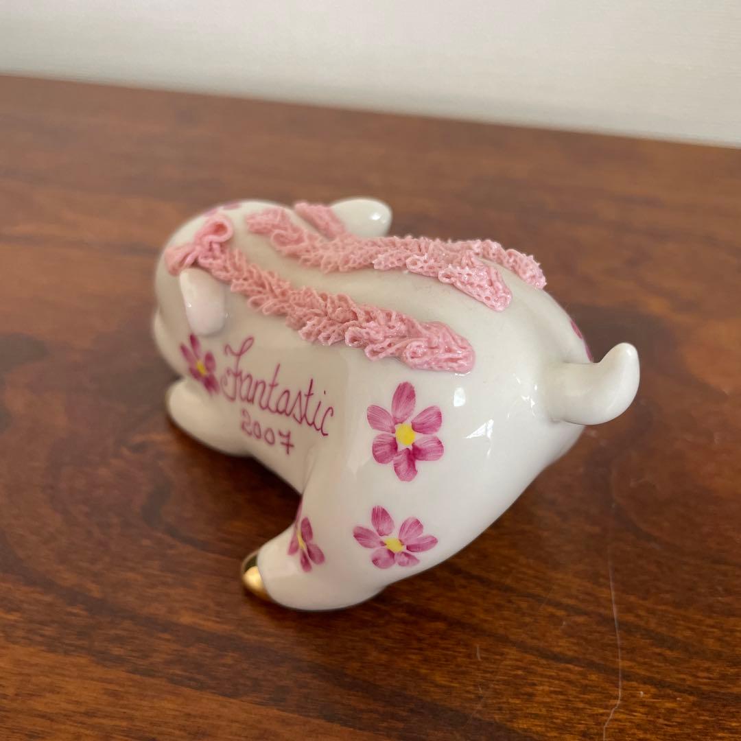 アイリッシュドレスデン　猪　干支　置物