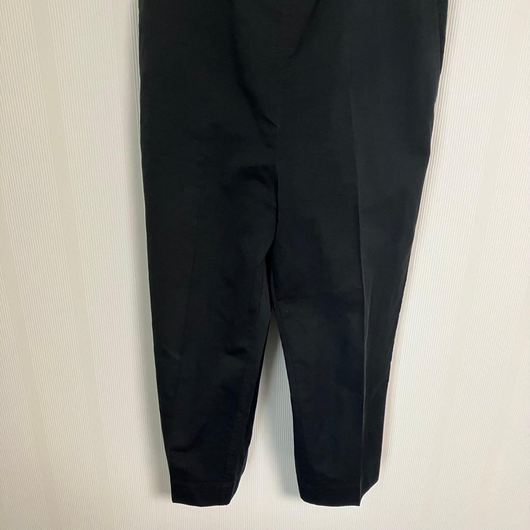 ドゥロワー Drawer コットンシルクオーバーオール　サロペット黒34