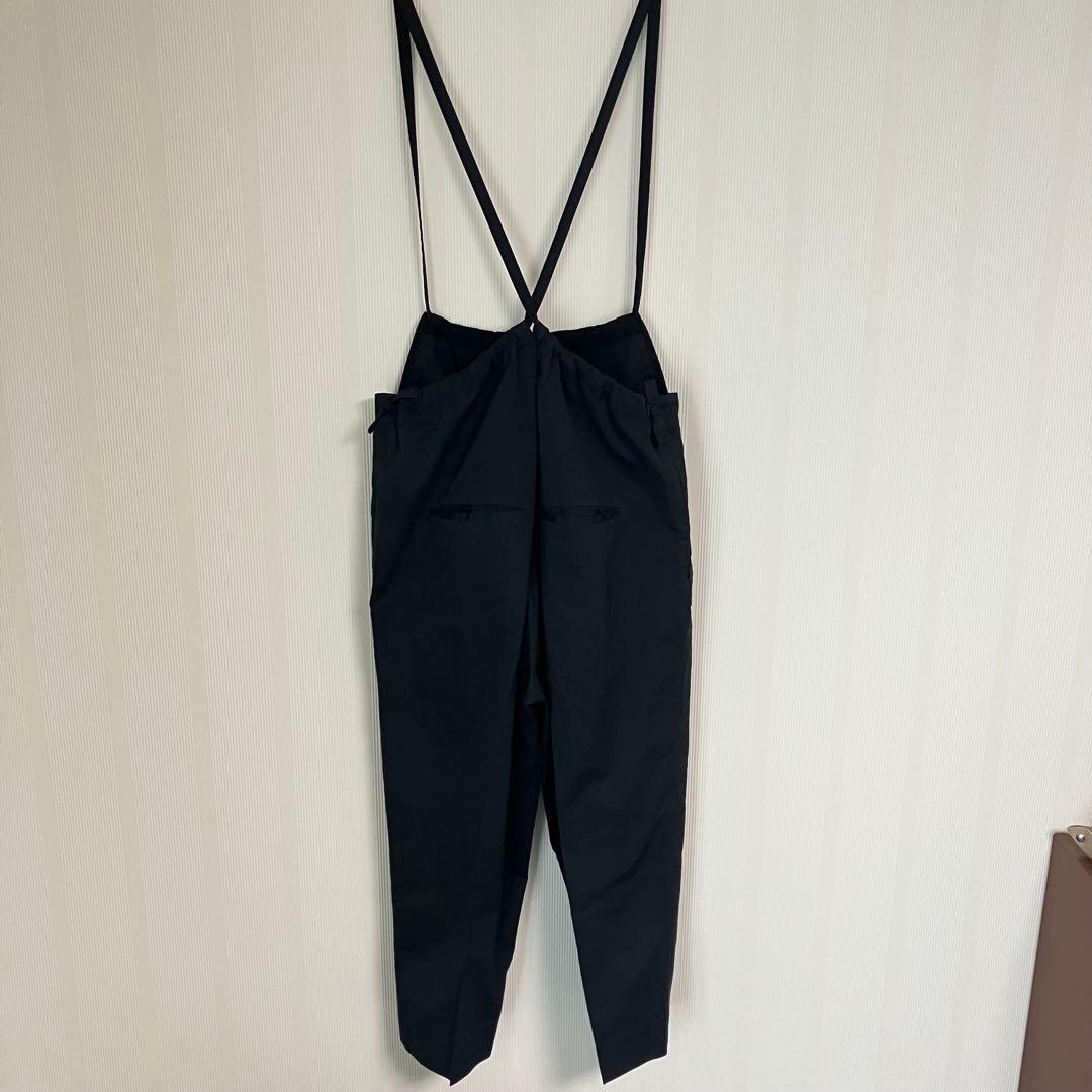 ドゥロワー Drawer コットンシルクオーバーオール　サロペット黒34