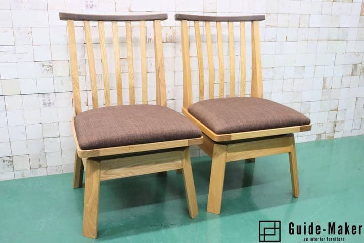 GMFT166○上久商店 藏 肘無イス ダイニングチェア 食卓椅子 回転椅子 回