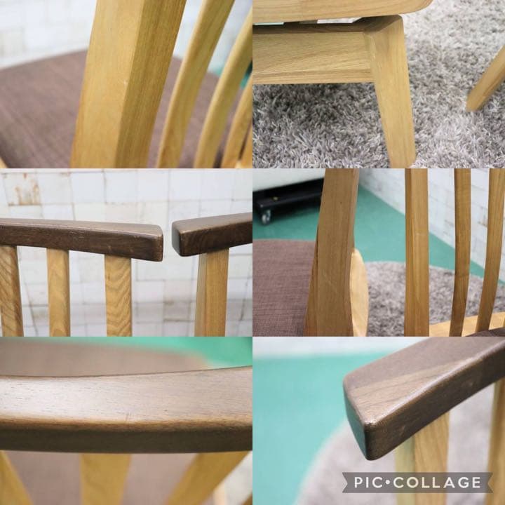 GMFT166○上久商店 藏 肘無イス ダイニングチェア 食卓椅子 回転椅子 回