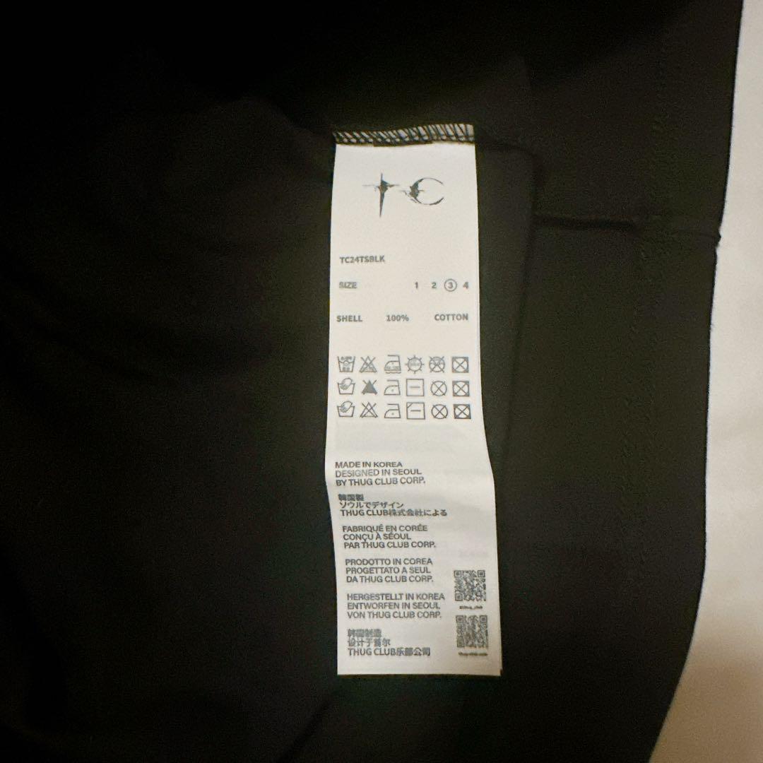 thug club タンクトップ ブラック 韓国限定 新品 サイズ3 即発送