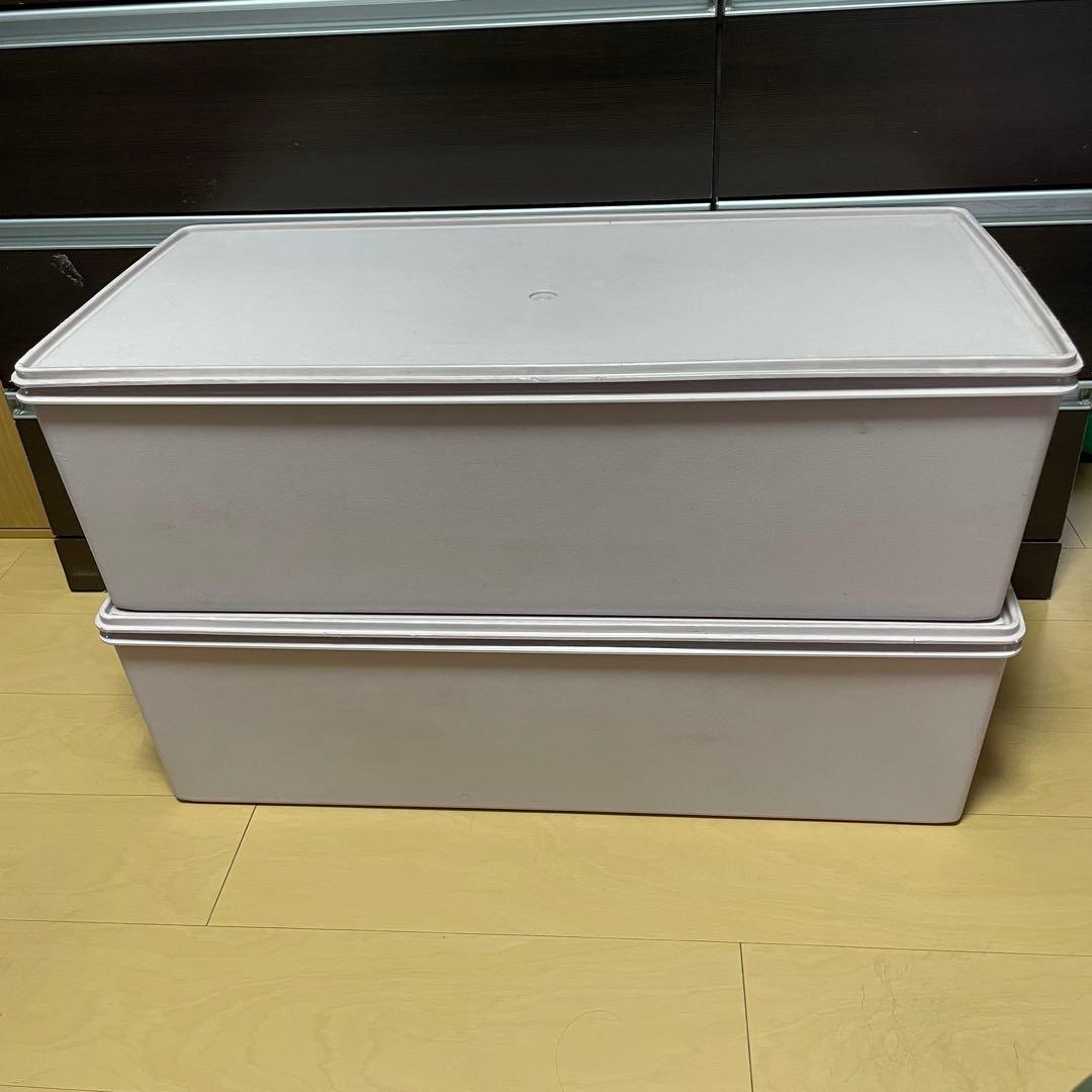 タッパーウェア　スーパーケース　ロングディープ 美品　2個セット