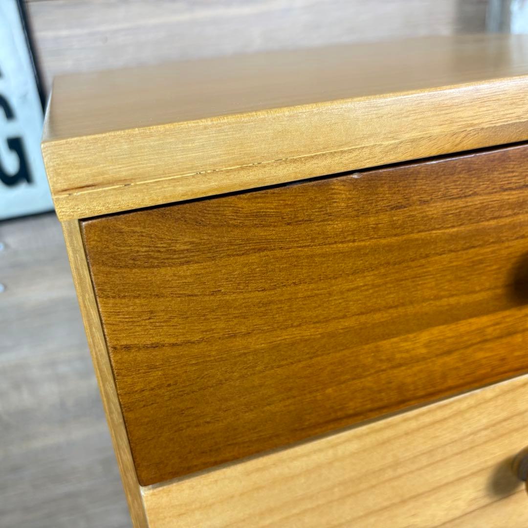 訳あり品【123】ナチュラルウッド桐材無垢木製カラー多引き出し7段チェストタンス