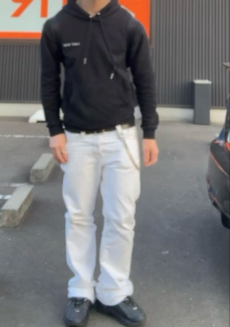 LAST NEST ブラックパーカー Lサイズ バックロゴ