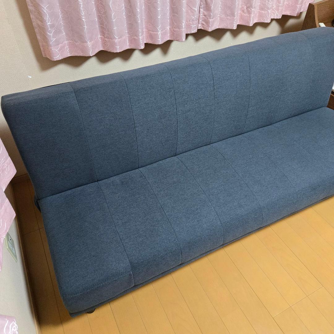 グレー ソファベッド シンプルデザイン