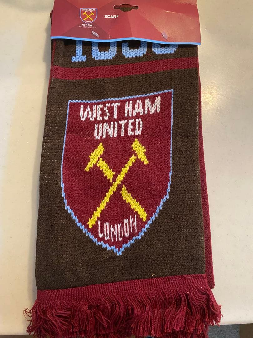 ウエストハム　サッカーマフラー　田中シェンWest Ham United YGM