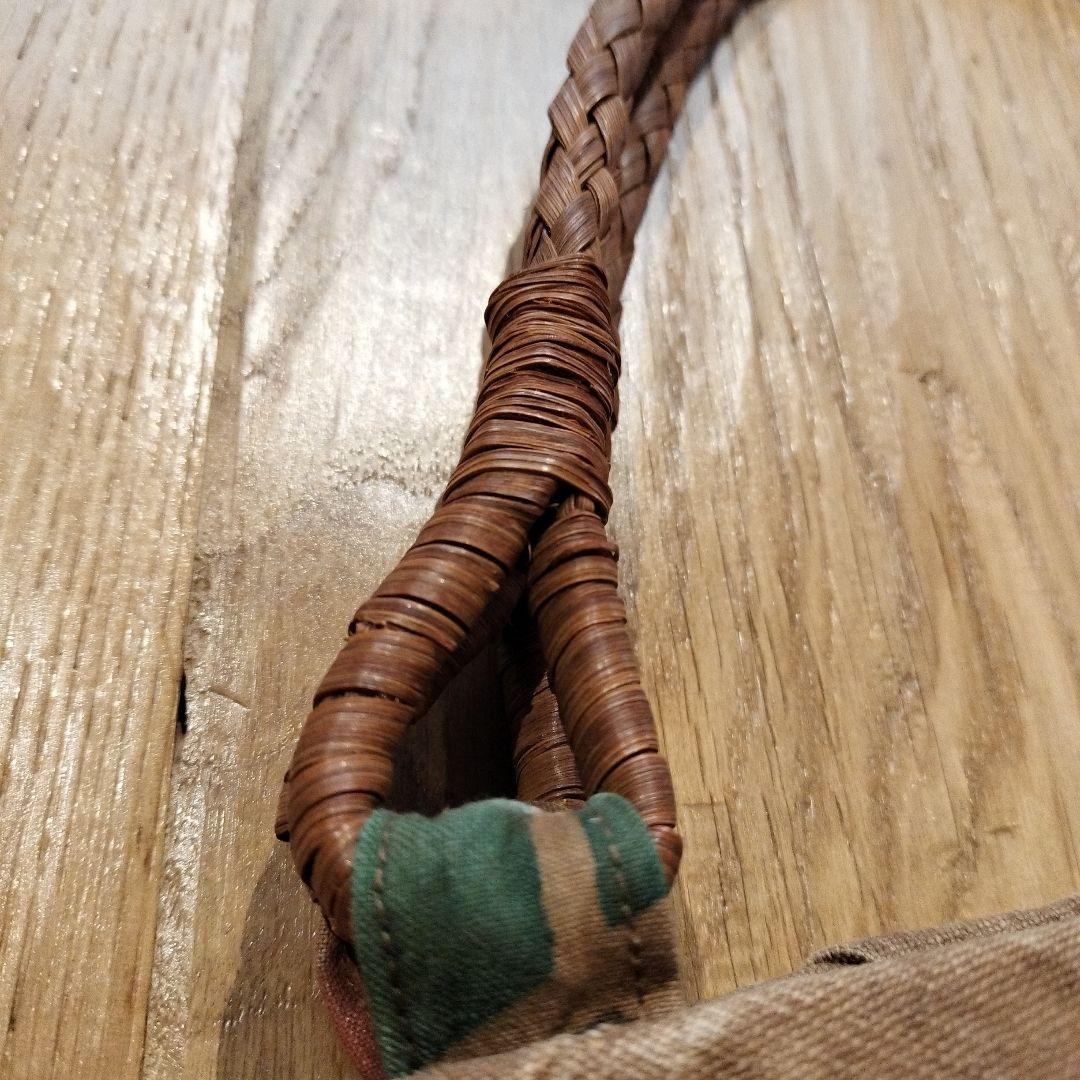 古布 酒袋 大漁旗柿渋染 トートバッグ