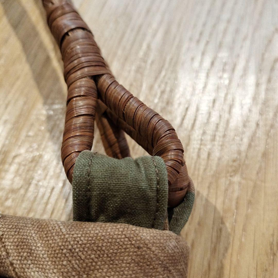 古布 酒袋 大漁旗柿渋染 トートバッグ