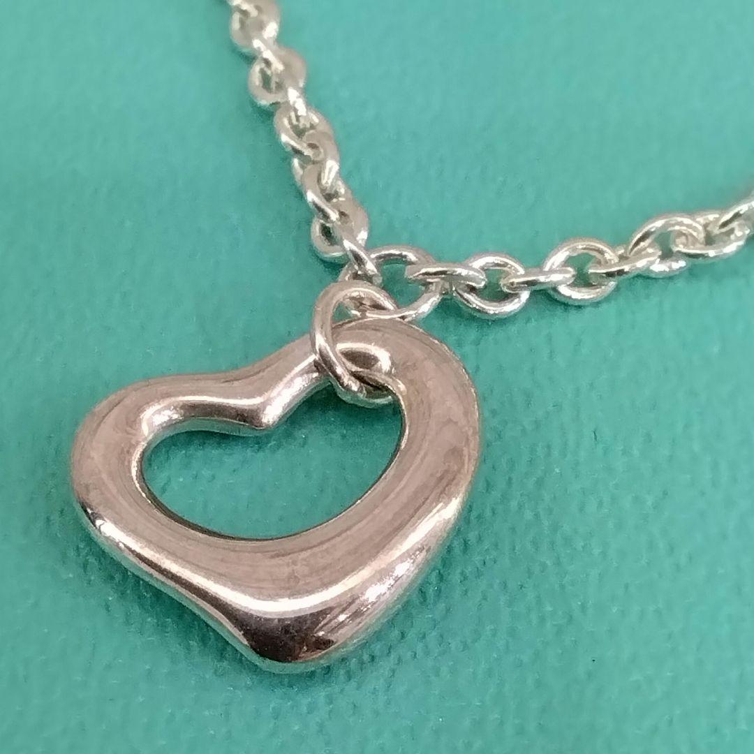 TIFFANY　925オープンハートブレスレット　　中古品