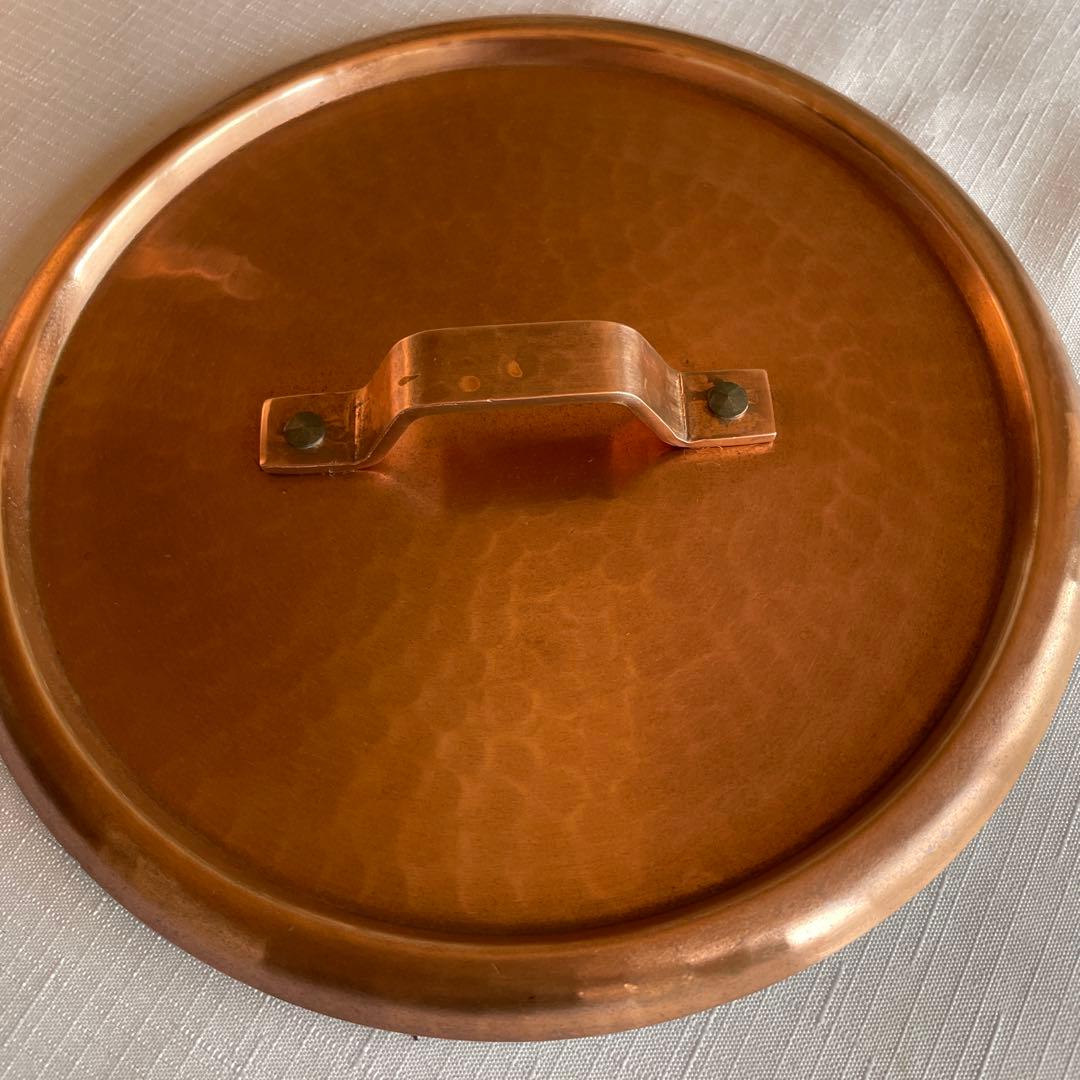 銅鍋　21cm 厚手両手鍋