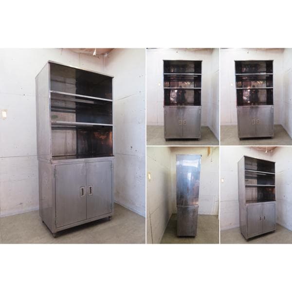 インダストリアル■ヴィンテージ■ステンレス製■保管庫/キャビネット■工具■厨房