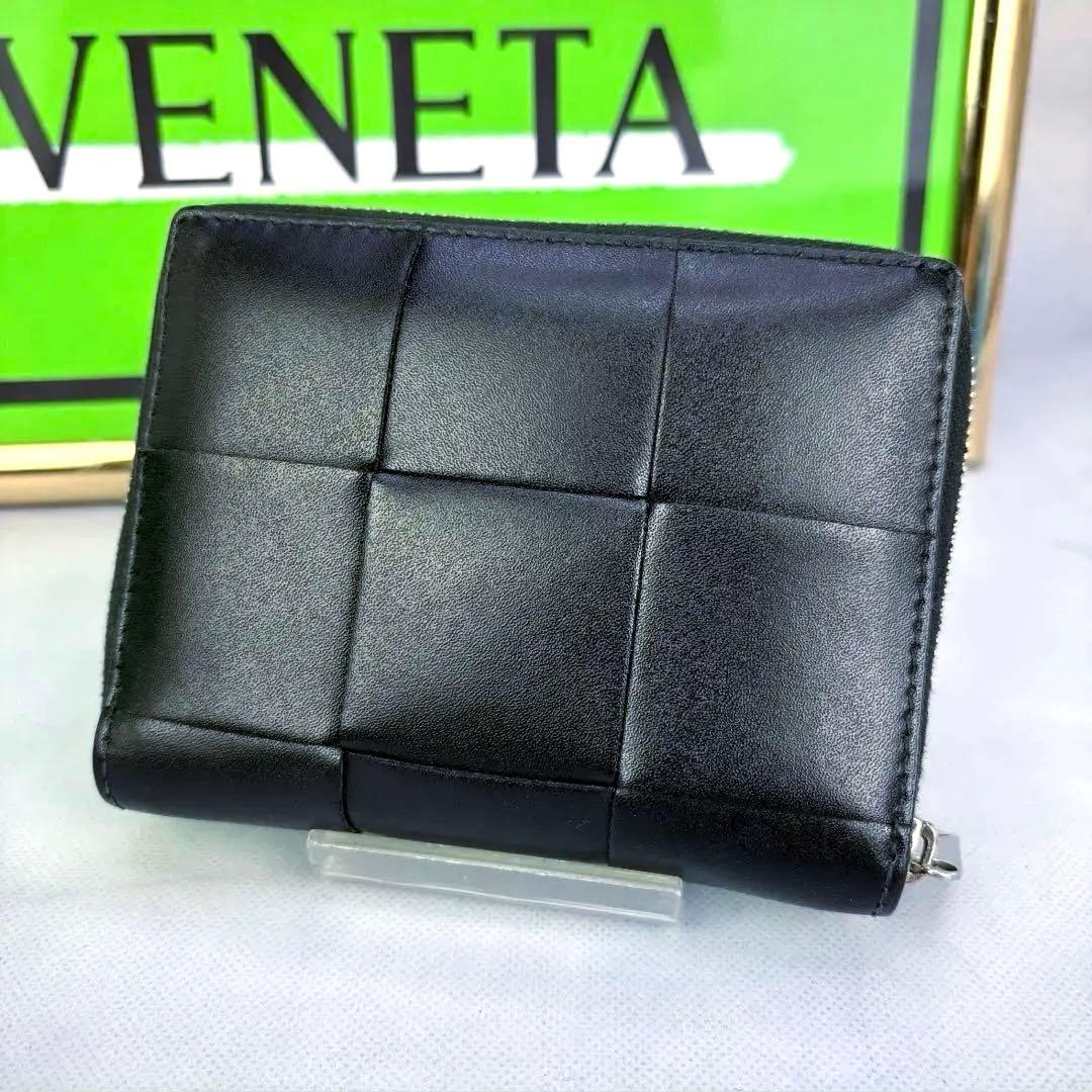 BOTTEGA VENETA 財布 2つ折り カセット 黒