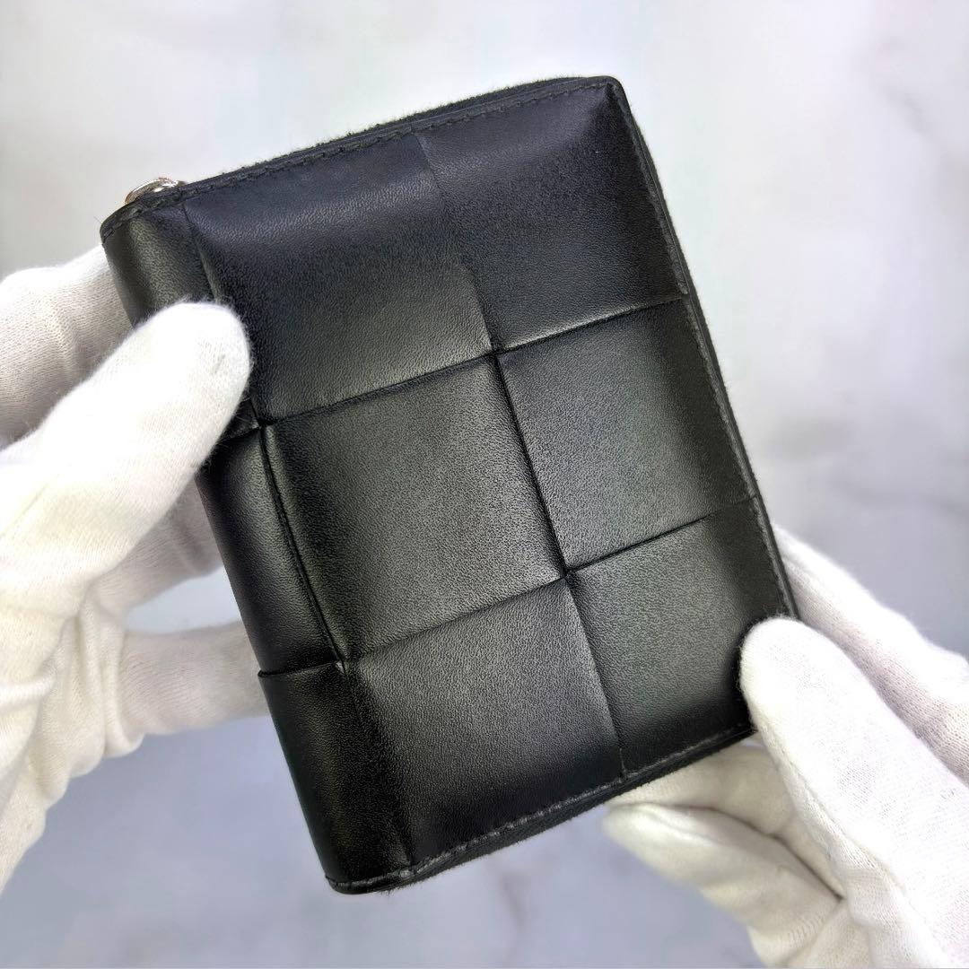 BOTTEGA VENETA 財布 2つ折り カセット 黒
